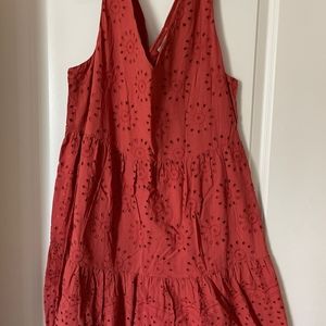Short summer eyelet dress